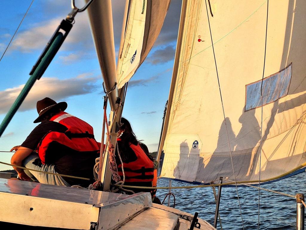 A bordo del velero