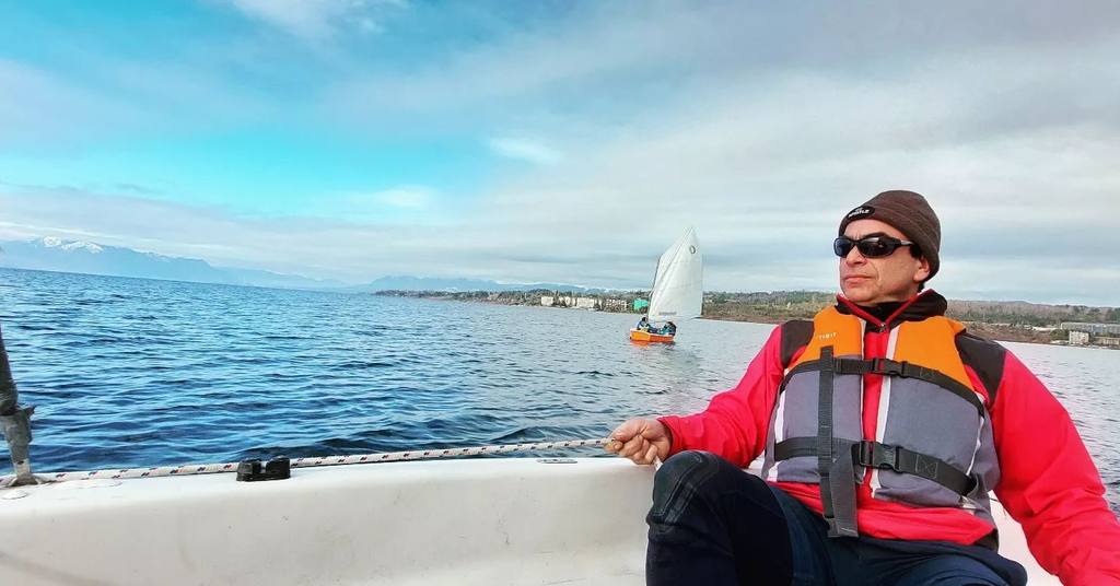 Clase de velerismo en el Lago Villarrica