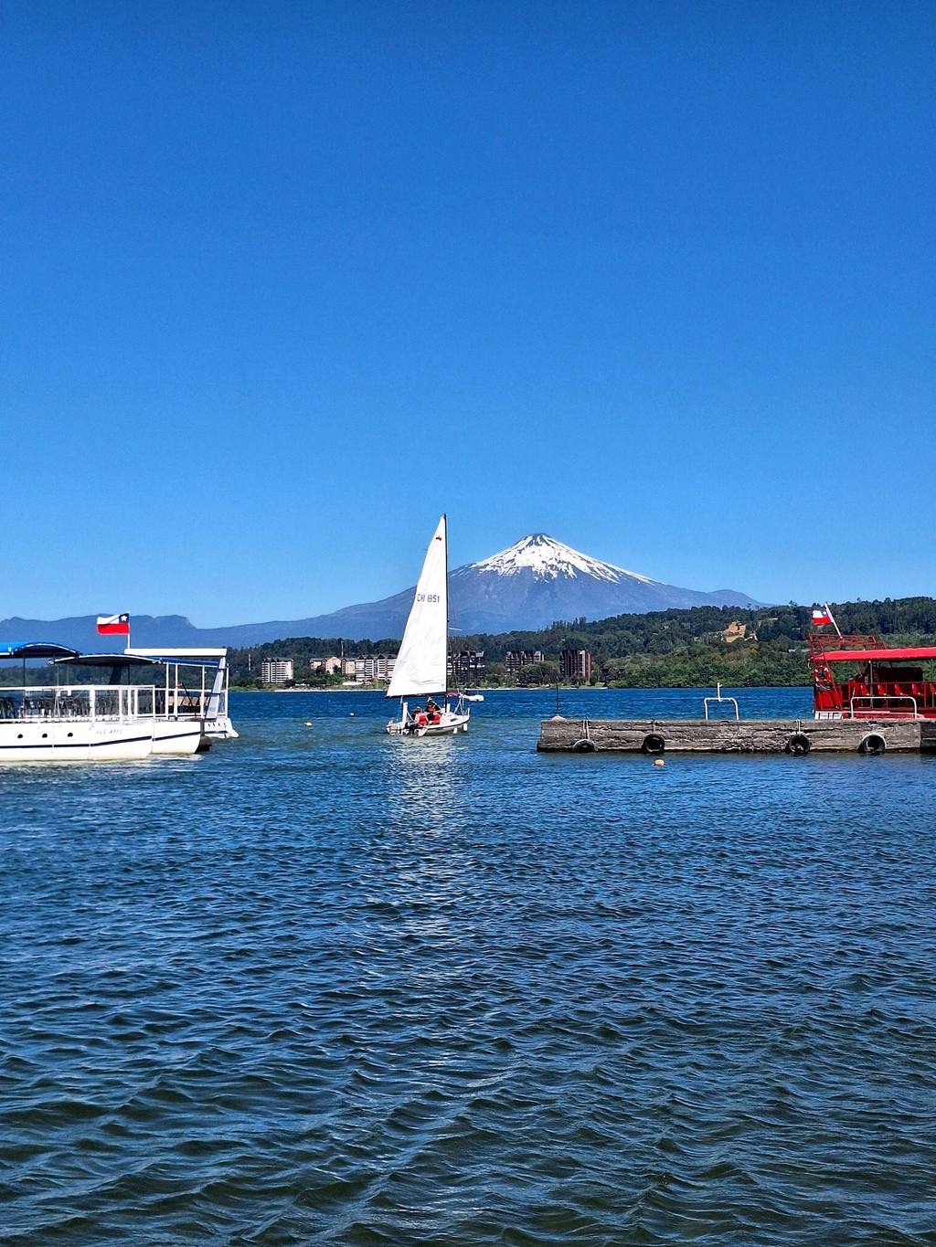 Paisaje del Lago Villarrica