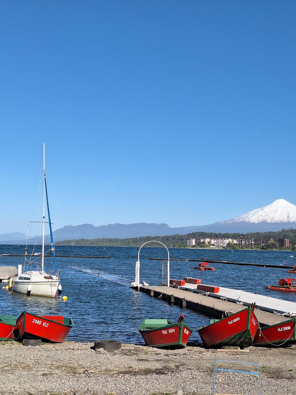 Paisaje del Lago Villarrica
