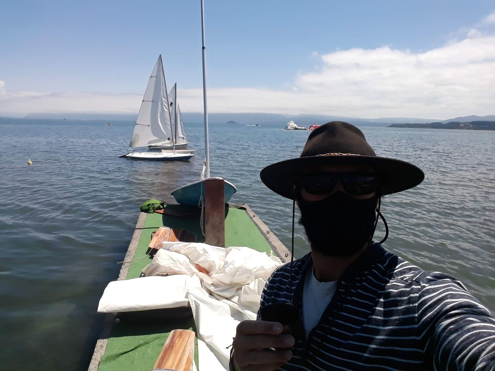 Clases de velerismo en el Lago Villarrica